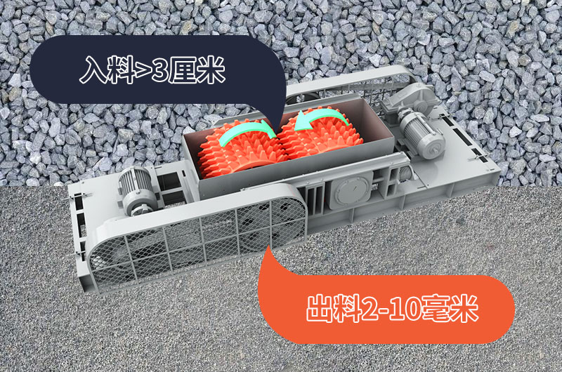 對輥破進出料對比 對輥破進出料對比